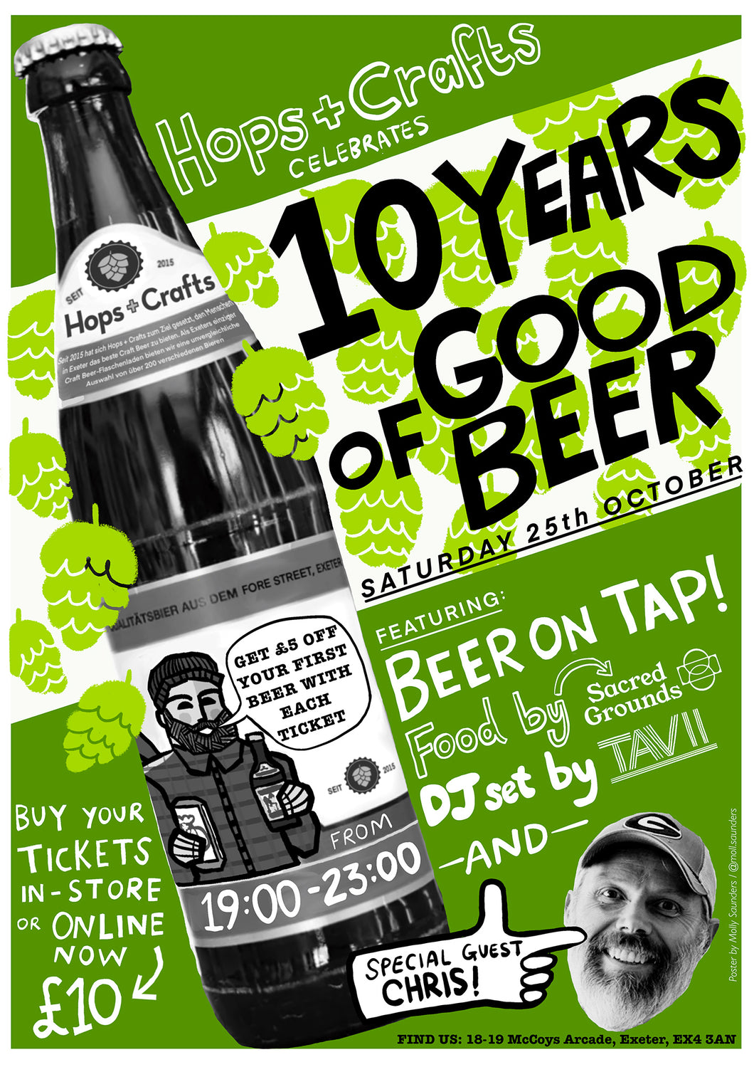 Hops + Crafts 10th Anniversary Party Ticket